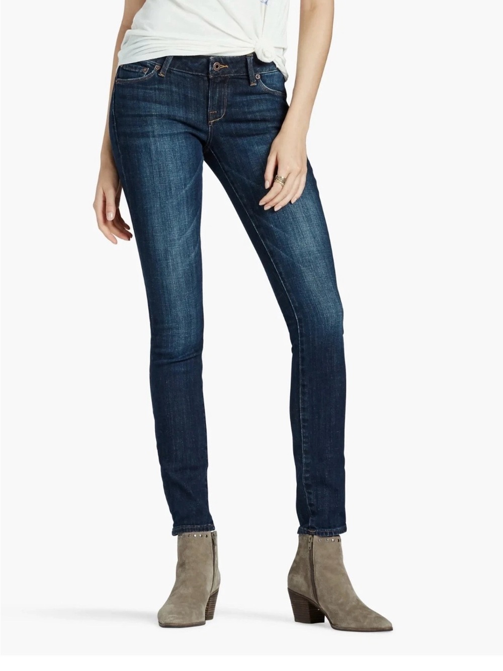 Lucky Brand Lolita Skinny Ankle Jeans Size 8/29 Dark Wash 26” Inseam VGUC